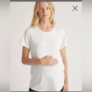 Quince model maternity tees